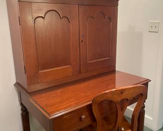 Beautiful Antique Plantation Desk with Chair