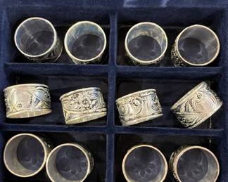 Set of Hazord Sterling Silver Napkin Rings
