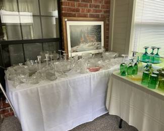 clear glass crystal american fostoria