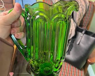 LE Smith Moon and Start Pitcher and Glasses