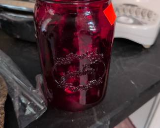 Jardin Red Ruby Mason Jar