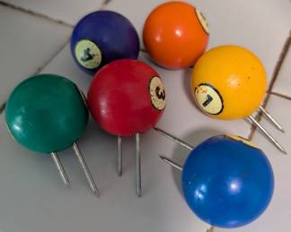 Pool Ball Corn Holders