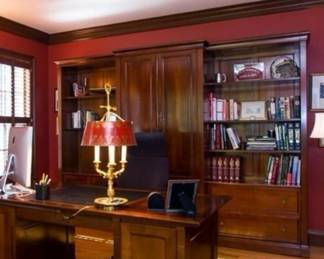 Grange executive desk and wall unit