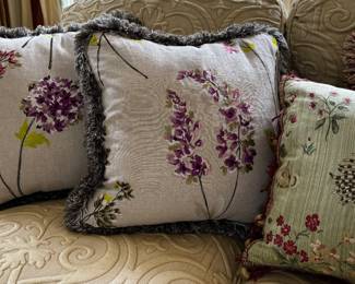 A great assortment of down pillows