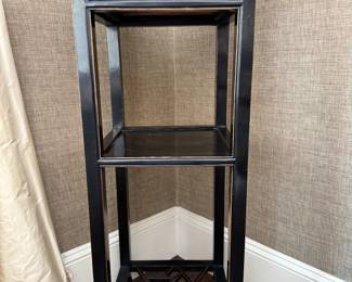 Tall square pedestal stand with drawer