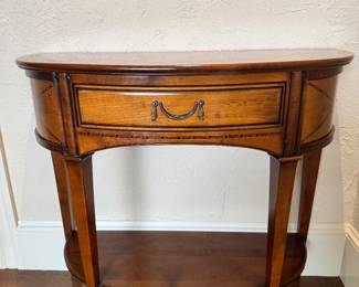 Demi table with drawer & lower shelf