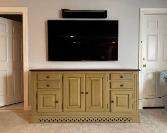 Painted sideboard with wood top