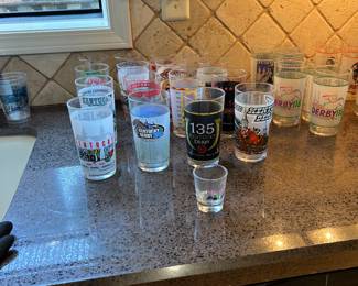 Kentucky Derby Glasses. Location kitchen
