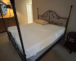 King Size Bed mattress , frame and box spring 300.00