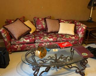 Couch and coffee table . Location loft