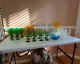 Vintage glassware