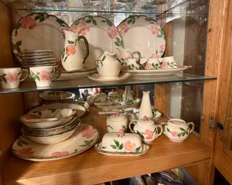 120 piece set of Franciscan Rose China