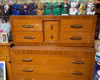 Vintage 1950's Dresser, Vintage Beanie Babies