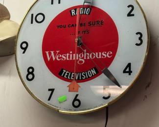 Vintage Westinghouse Radio Television Clock - Works!