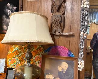 Vintage Carved Wood Owl