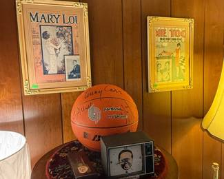 Signed Blazers Basketball from the 90's finals!