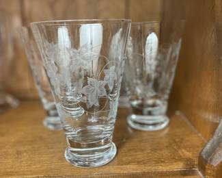 Crate and Barrel Calistoga Footed Tumblers