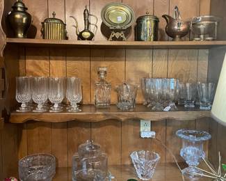 Crystal and copper accent pieces