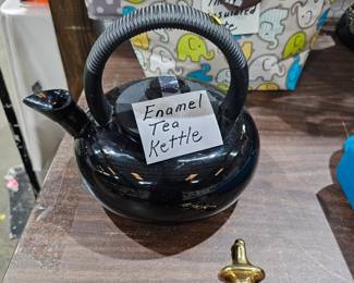 ENAMEL TEA KETTLE