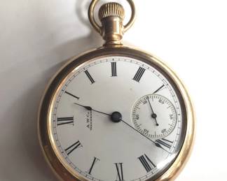 A.W. Co. Waltham pocket watch