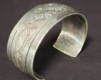 Native American sterling silver cuff bracelet