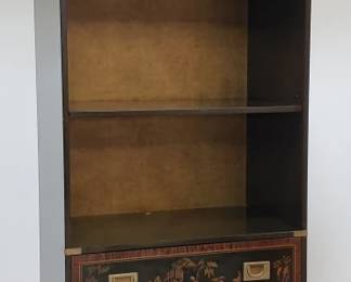 Drexel Et Cetera black lacquered bookcase