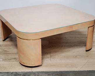 post modern square coffee table with glass top