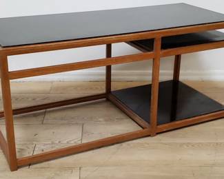 Dunbar style mid-century modern console table