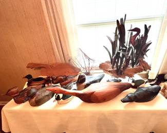 Carved Geese & Ducks