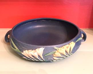 Roseville Pottery Console Bowl - Freesia