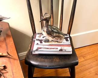 Primitive Chair - Books - Pottery…