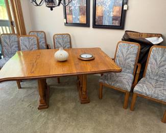 Dining room table and chairs
