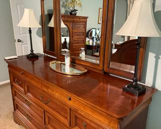 Dresser and mirror