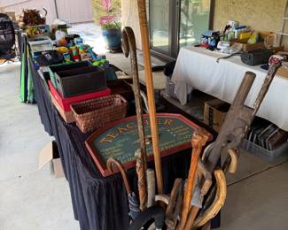 Decor and walking sticks