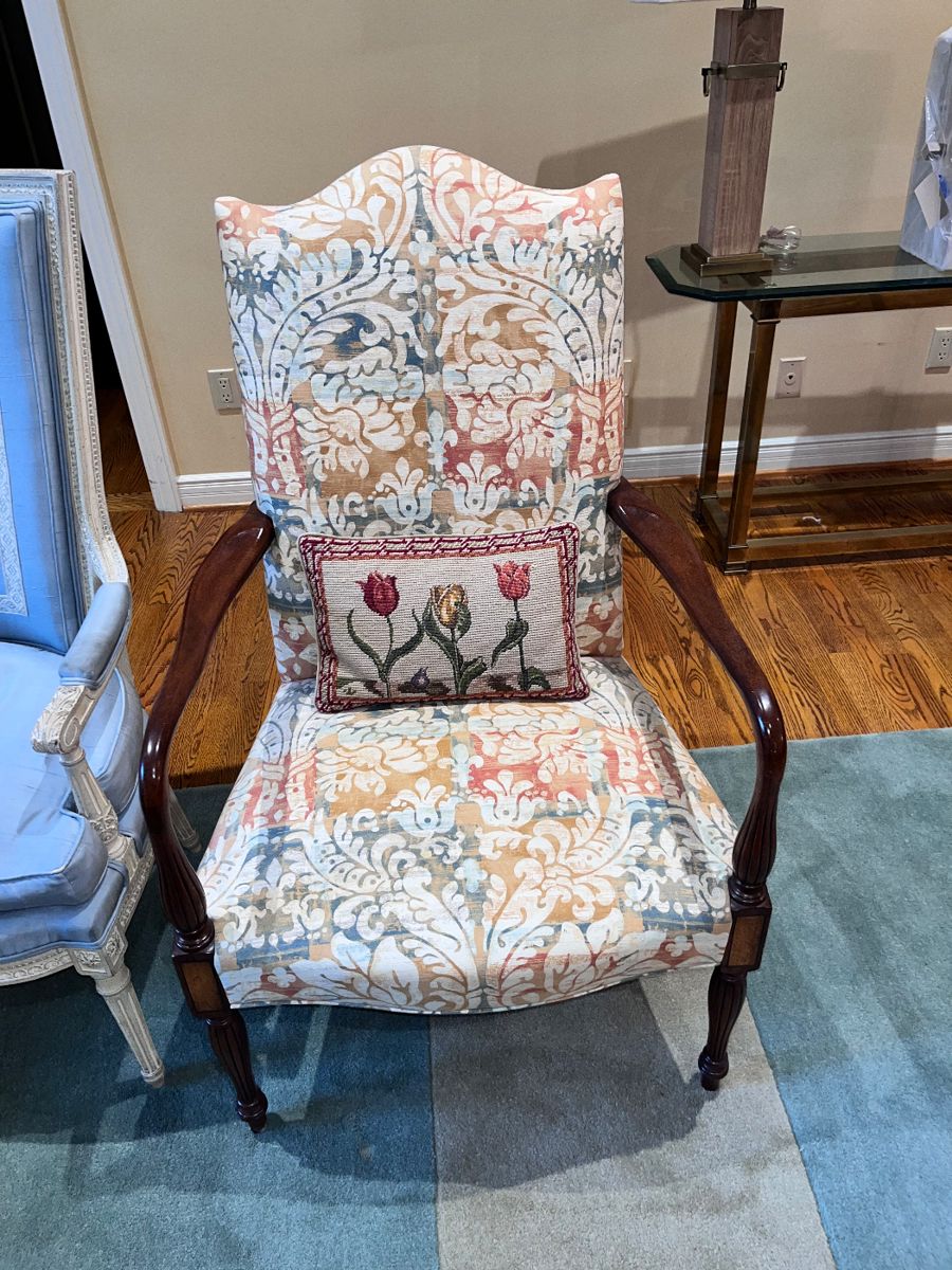 Beautifully upholstered armchair