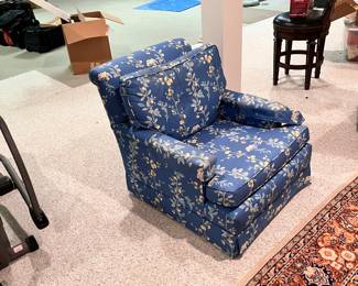Upholsterer blue chair
