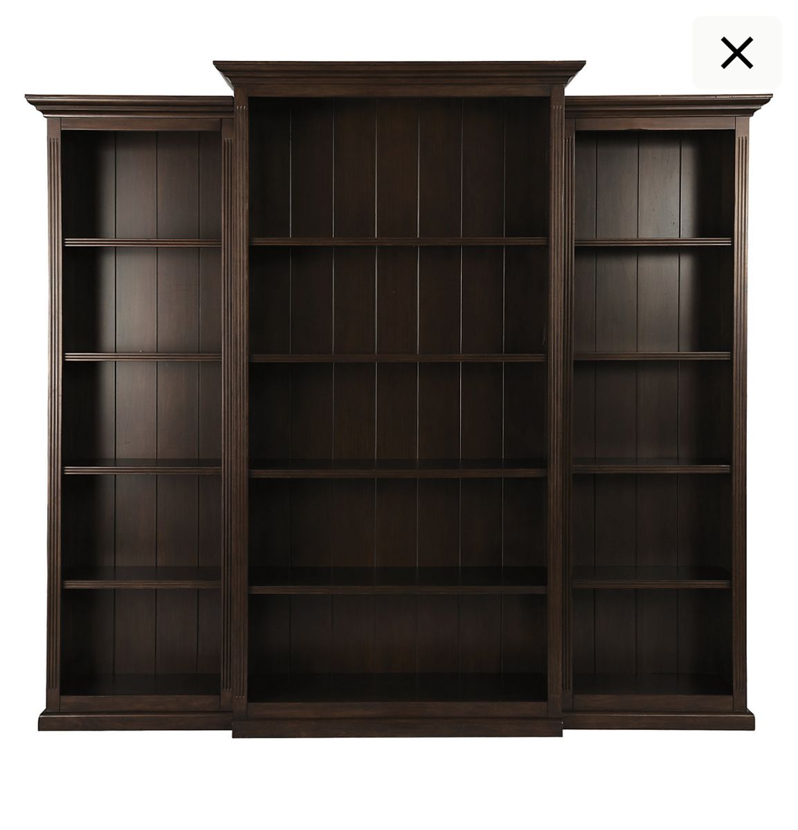 Ballard Designs 3 piece Tuscan bookcase $1500