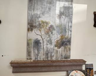 72” tall art
Old Tin mantle