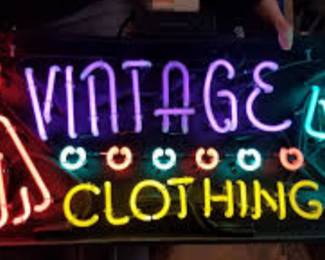 We have one rack of cool vintage clothing but have more still put away due to lack of space. What are you looking for?? Let us know!