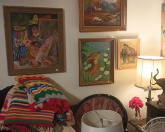 Beautiful, cheery Vintage paintings from 60's +