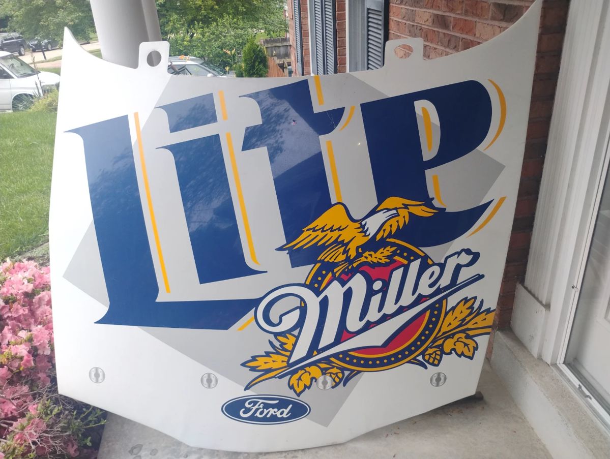 Rusty Wallace hood wall hanger 5 foot by 4ft....$200 ....will not be half price