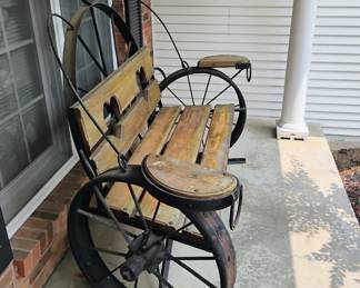 WAGON WHEEL BENCH