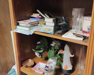 BOOK CASE AND MISC