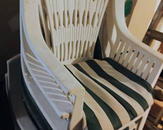 PLASTIC CHAIRS WITH CUSHIONS