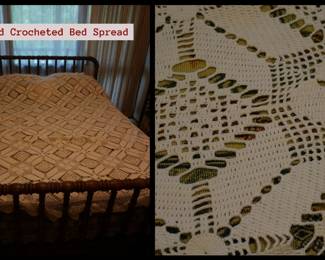 hand crocheted bed spread
