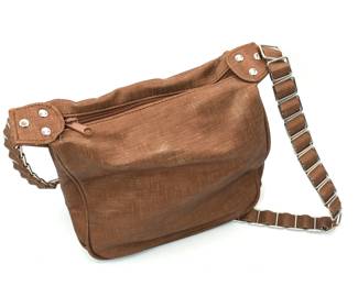 Bronze tone with silver tone links purse