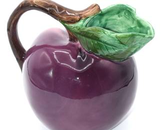 ceramic plum pitcher
