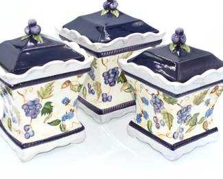 3 piece canister set