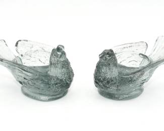 Degenhart art glass open salt cellars