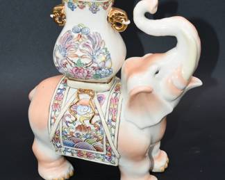 porcelain elephant candle holder